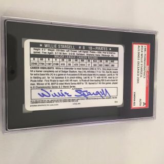 1981 Perma - Graphics Willie Stargell Signed Autographed Baseball Card Sgc