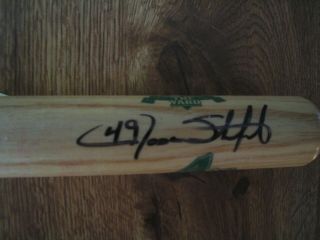 Jason Stanford 2002 Akron Aeros Cleveland Indians Rookie Mini Autographed Bat