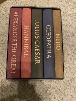Folio Society Rulers Of The Ancient World 5 Volume Boxed Set Hannibal Nero