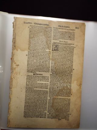 1549 Matthew - Tyndale Bible Leaf,  Book Of Isaiah W/portfolio,  Pics