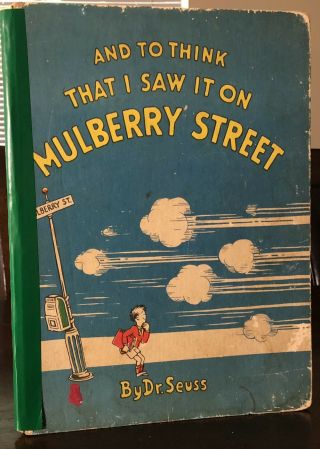 Dr Seuss And To Think That I Saw It On Mulberry Street 1st 1937 White Shirt