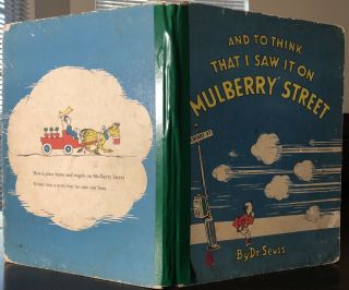 Dr Seuss And To Think That I Saw It On Mulberry Street 1st 1937 White Shirt 2