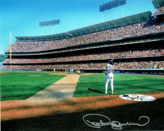 Pedro Guerrero Hand Signed Autographed 8x10 Los Angeles Dodgers On Deck Circle