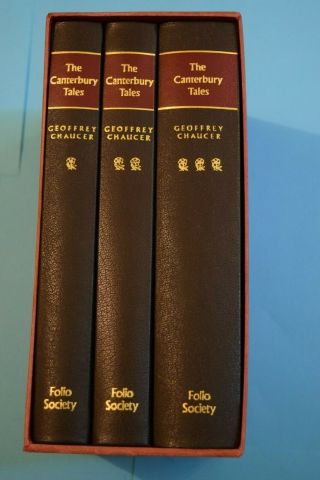 The Canterbury Tales By Chaucer Folio Society 3 Volume Set