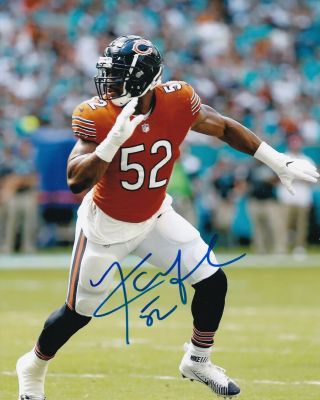 Khalil Mack Chicago Bears Signed Autograph 8x10 Photo
