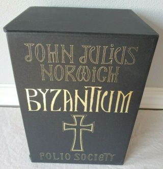 Folio Society BYZANTIUM Boxed Set John Julian Norwich Misprint Upside Down 3 Vol 3