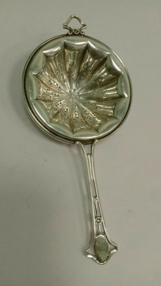 Vintage Or Antique Sterling Silver Tea Strainer By Frank M.  Whiting Co.