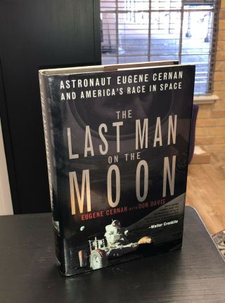 Eugene Cernan Last Man On The Moon Signed 1999 Hcdj 1st/3rd Nasa Astronaut Space