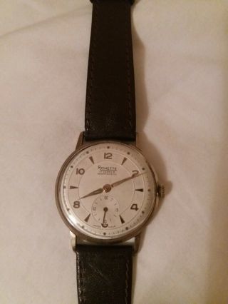 Gents Vintage Mechanical Ronette Watch 17 Jewel