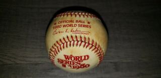 1980 World Series Philadelphia Phillies Kansas City Royals Game Baseball