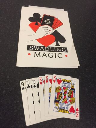 (t) Rare Vintage Closeup Magic Trick Fred Kaps Homing Card By Swadling Magic