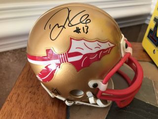 Danny Kanell Florida State Seminoles Signed/autographed Riddell Mini Helmet