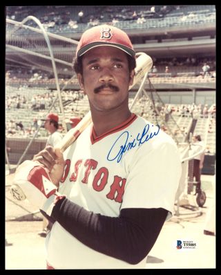 Jim Rice Authentic Autographed Signed 8x10 Photo Boston Red Sox Beckett T55085