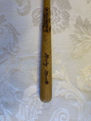 Vintage Early 1960’s Mickey Mantle Ny Yankees Louisville Slugger Mini Bat 16 In