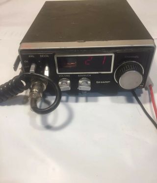 Vintage Sharp 23 Channel Cb Radio Transceiver Model Cb - 800 A Made In Japan