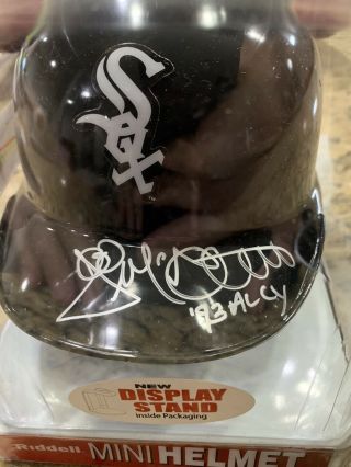 Jack Mcdowell Autographed Signed Chicago White Sox Mini Helmet Tristar
