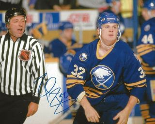 Rob Ray Signed Buffalo Sabres Fight 8x10 Photo Autographed 2