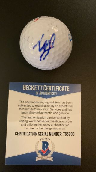 Webb Simpson Signed Golf Ball Beckett Bas Us Open Champion Autograph Masters