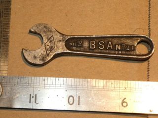 Rare Vintage Bsa No 21 3/16 Wrench Toolkit Spanner