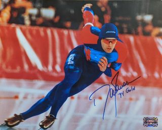 Dan Jansen Olympic Gold Medalist Autographed 8x10 Photo W/ Aaa