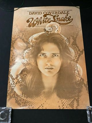 Whitesnake David Coverdale Vintage Rock & Roll Memorabilia Poster