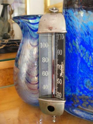 Fine Antique C1900 Tycos Brass Chandelier Thermometer Vintage