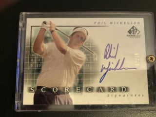 Phil Mickelson Autographed Card 07/25