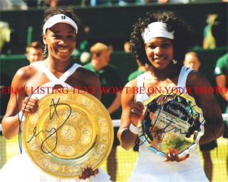 Venus And Serena Williams Signed Autograph 8x10 Rp Photo Tennis Champions