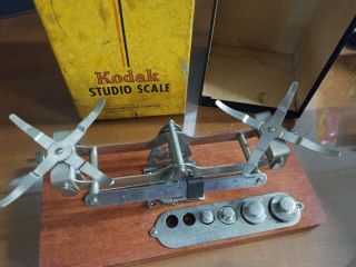 Vintage Kodak Studio Scale with weights & BOX USA 3