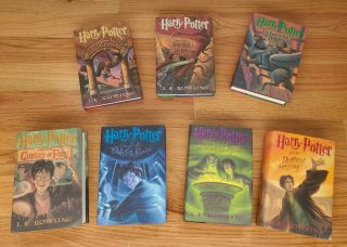 Harry Potter,  Full Set Of The American First Editions,  Hc/dj