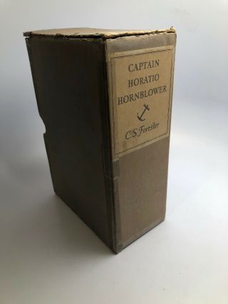 Captain Horatio Hornblower C.  S.  Forester 3 Vol Boxed Set 1st Us Ed.  1939 Rare
