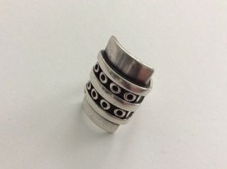 Vintage Hans Hansen Denmark Modernist 925 Silver Ring