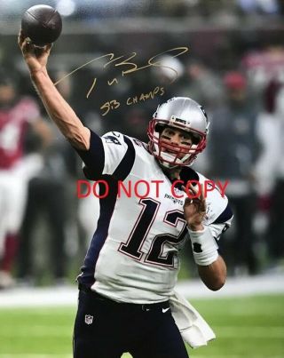Tom Brady 8x10 Authentic In Person Signed Autograph Reprint Photo Rp