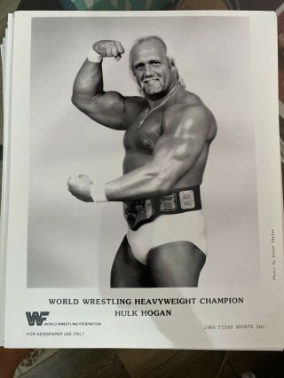 Hulk Hogan Vintage Wrestling Wwe Wwf 8x10 Promo Photo 1986