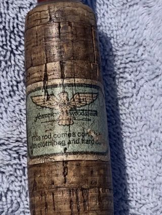 Vintage Fenwick Woodstream Spinning Rod,  9’ Cork Handle