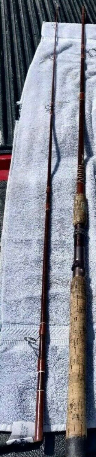 Vintage Fenwick Woodstream Spinning Rod,  9’ Cork Handle 3