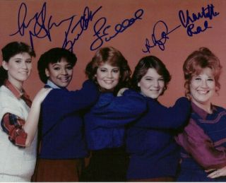 Facts Of Life Full Cast Signed Photo 8x10 Rp Autographed Charlotte Rae,  All