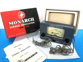 Vintage Monarch Stereo Indicator Sm - 100