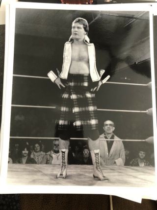 Rowdy Roddy Piper Vintage Portland Wrestling Nwa Wwe Wwf Wcw 8x10 Promo Photo 1