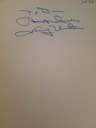 Johnny Unitas Autograph Signed " The Baltimore Colts A Pictorial History " To Don "