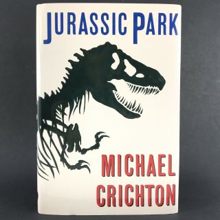 Jurassic Park Michael Crichton 1990 First Trade Edition Hardcover