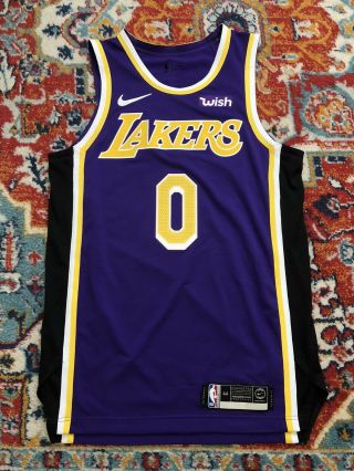 Nike 2019 - 20 Kyle Kuzma Authentic La Lakers Statement Jersey 44 Lebron Kobe