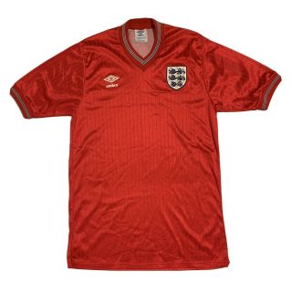 Rare Vintage England Umbro Football Soccer Jersey Large 1984 - 1988 Mexico 1986
