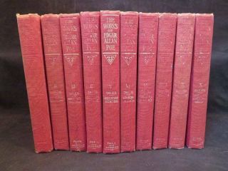 The Cameo Edition The Of Edgar Allan Poe Vol.  1 - 10 Hardback Books 1904