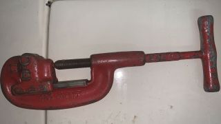 Rigid No 2a Heavy Duty Pipe Cutter 1/8 " To 2 " Capacity Vintage Cast Iron Tools