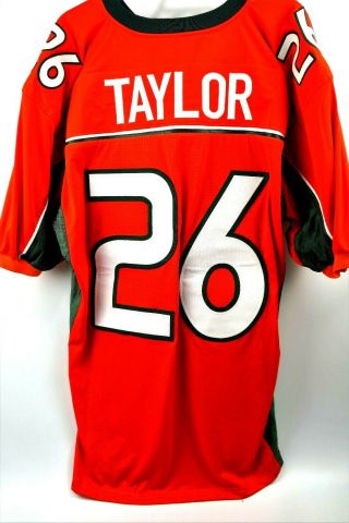 Sean Taylor 2001 2003 Miami Hurricanes Authentic Nike Stitched Orange 26 Jersey