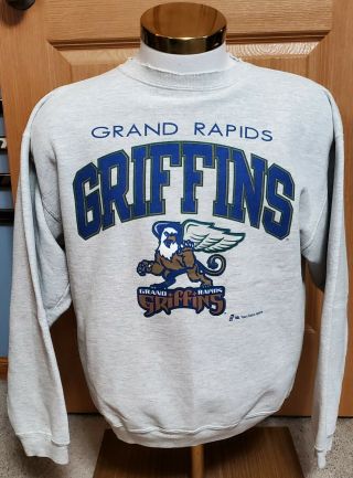 Vintage Grand Rapids Griffins Ahl American Hockey League Sweatshirt Large