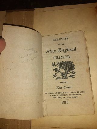 Early American Chapbook Artist Alexander Anderson Circa 1816 England Primer