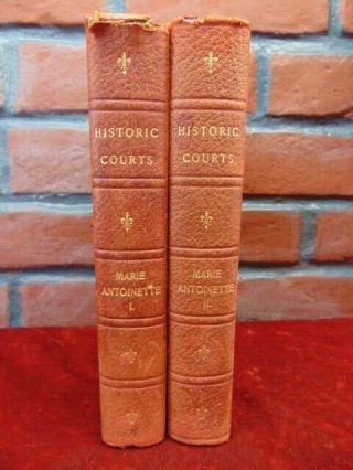 Historic Courts Marie Antoinette Leather 2 Vol Book Set 206/1000 Limited Ed