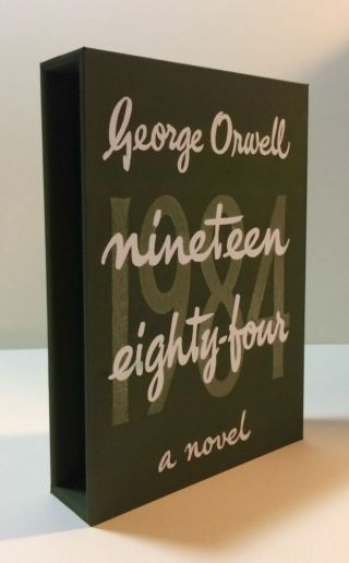 CUSTOM SLIPCASE George Orwell - NINETEEN EIGHTY FOUR 1st Edition / 1st Printing 2